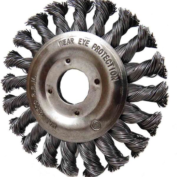 Escova De Aço Circular Trançado Diâmetro 115 Furo 22 2 Mm