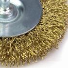 Escova De Aço Latonado Circular Com Haste 50 X 8 319,0007 Roc