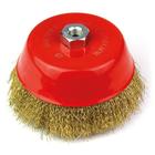 Escova De Aço Latonado Tipo Copo Com Rosca 100mm 319,0010 Roc