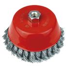 Escova De Aço Trançado Tipo Copo Com Rosca 100mm 319,0022 Roc