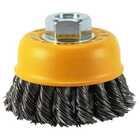 Escova De Aço Trançado Tipo Copo Com Rosca M14 65mm - Pequi