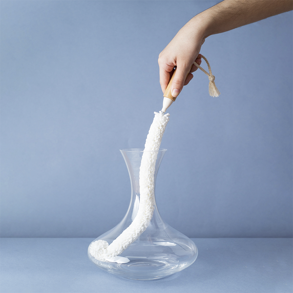 Escova De Bambu Oikos Flexível Para Limpeza De Jarras Off-whi