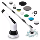 Escova De Limpeza Elétrica 25w Usb Esfregão Giratório 9 Em 1