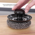 Escova de Limpeza Redonda em Aço Inox 10cm Alpha II Naterial