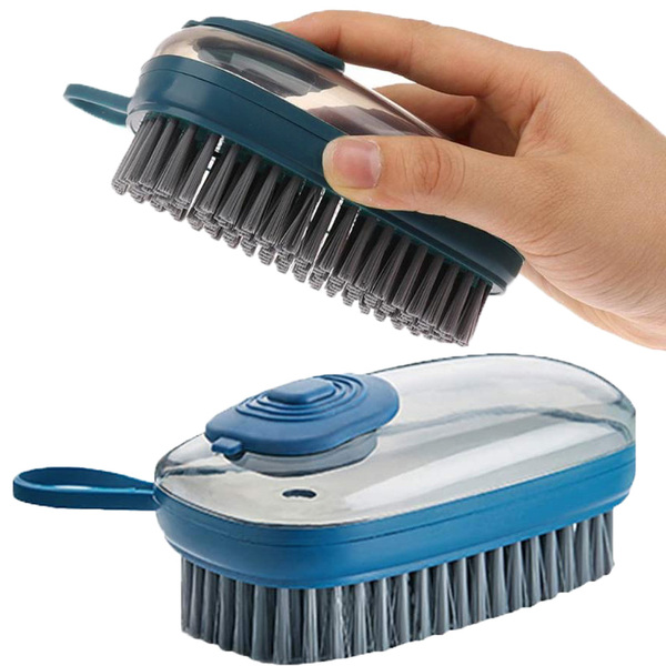 Escova Dispenser 3 Em 1 Limpeza Multifuncional Limpa Roupas L