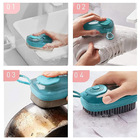 Escova Dispenser Limpeza Multifuncional 3 Em 1 Limpa Roupa Lo