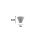 Escova Fita Vedação 5x8 Cinza Rolo C/50 Mts Encaixe Janela Po