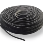 Escova Fita Vedação 7.5x5 Preta Rolo C/50 Mts Encaixe Janela