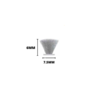 Escova Fita Vedação 7.5x6 Preto Rolo C/50 Mts Adesiva Janela