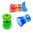 Escova Lava Louça De Plástico Com Dispenser