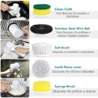 Escova Limpeza Elétrica Giratória Recarregável Usb 5 Em 1