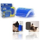 Escova Massageadora Pet Tira Pelos Gatos Parede Com Catnip
