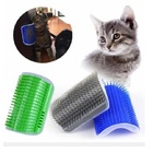Escova Massageadora Pet Tira Pelos Gatos Parede Com Catnip