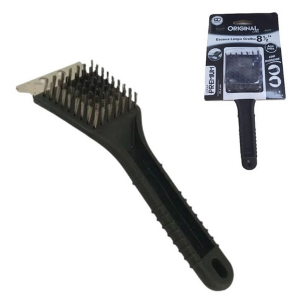 Escova Para Grelha - Limpa Churrasqueira - Linha Premium - 1un