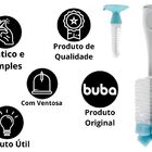 Escova Para Mamadeira Com Ventosa Azul