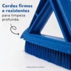 Escova Para Rejunte - Maxi Tech - Azul - Bralimpia - 1 Unidade