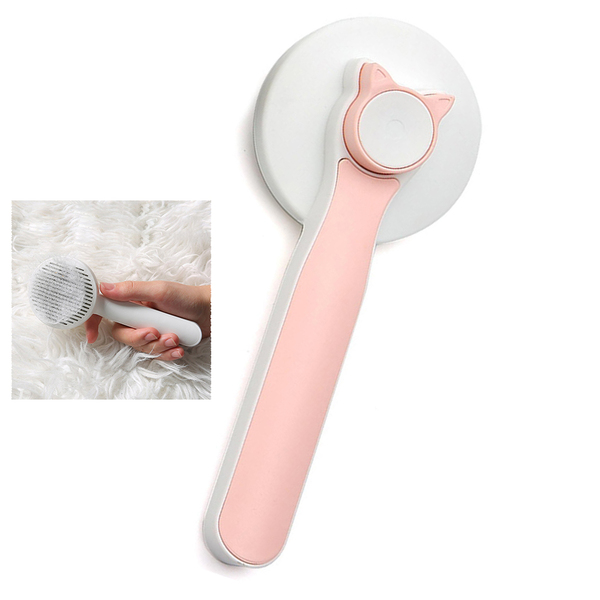 Escova Pente Rasqueadeira Remove Pelo Cachorro Gato Cao Pet M