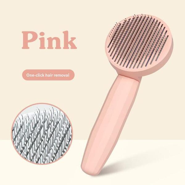 Escova Premier De Cabelo Para Remover Pelos  Do Seu Pet Pink