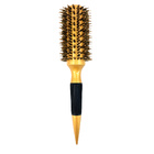 Escova Profissional Cerdas Javali Cabeleireiro Tam.18  Dourado