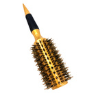 Escova Profissional Cerdas Javali Cabeleireiro Tam.18  Dourado