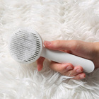 Escova Rasqueadeira Pente Tira Pelo Cao Gato Cachorro Pet Res