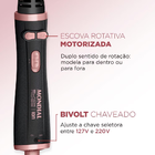 Escova Rotativa Mondial ERB-01 1200 W Bivolt - Preto/Rose