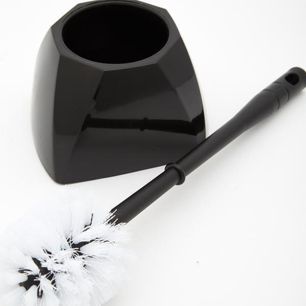 Escova sanitária Astra quadrada preta 10x36,5cm