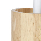 Escova Sanitária Bege e Branca em Madeira Scandi Sensea