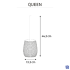 Escova Sanitária Cerâmica Queen Ouro Sensea