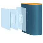 Escova Sanitaria De Silicone Privada Vaso Banheiro Limpeza