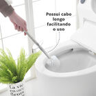 Escova Sanitária Limpador Vaso Acompanha Suporte De Aço Inox
