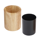 Escova Sanitária Madeira Scandi Redondo Preto Sensea