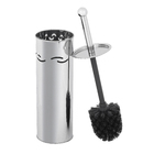 Escova Sanitária Metal Redonda Prata Olas Sensea