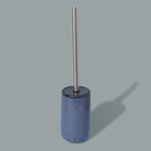 Escova Sanitária com Suporte Pedra Nuances Azul Oikos