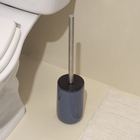 Escova Sanitária com Suporte Pedra Nuances Azul Oikos