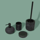 Escova Sanitária com Suporte Pedra Preto Oikos