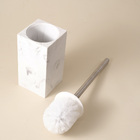 Escova Sanitária Poliresina Branco Banheiro Oikos