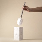 Escova Sanitária Poliresina Branco Banheiro Oikos