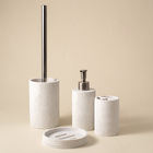 Escova Sanitária Poliresina Off White Banheiro Oikos