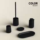 Escova Sanitária Resina Color Preta Sensea