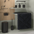 Escova Sanitária Resina Glamour Preta Sensea