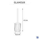 Escova Sanitária Resina Glamour Preta Sensea