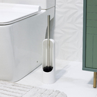 Escova Sanitária Touch Umbra Branco e Prata