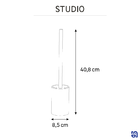 Escova Sanitária Vidro Studio Transparente Sensea