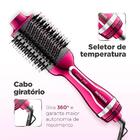 Escova Secadora Mondial Chrome Pink Es-04 3 Velocidades 220v