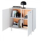 Escritório Completo 2 Portas 11 Prateleiras Branco Bke - Brv