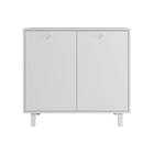 Escritório Completo 2 Portas 11 Prateleiras Branco Bke - Brv