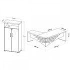 Escritório Completo 2 Portas Charuto/preto - Artany Móveis