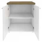 Escritório Completo 2 Portas Olmo/branco - Artany Móveis