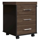 Escritório Completo 3 Gavetas Charuto/preto - Artany Móveis